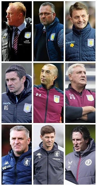 Aston Villa Managers