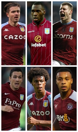 Who were the seven Players Aston Villa sold for the highest fees? 1 Most expensive Aston Villa Players
