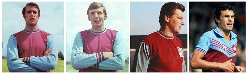 Which four players scored the most goals for England while with West Ham United? 1 West Ham United Highest England Goalscorers