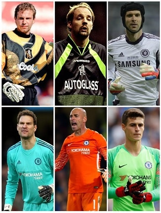 Which six Goalkeepers have worn Chelsea’s Number One Shirt in the Premier League Era? 1 Chelsea premier league number 1 shirt