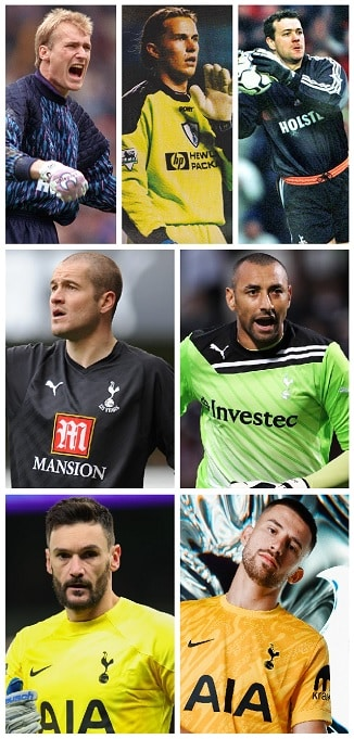 Which seven Goalkeepers wore Tottenham Hotspur’s Number One Shirt in the Premier League Era? 1 image 30