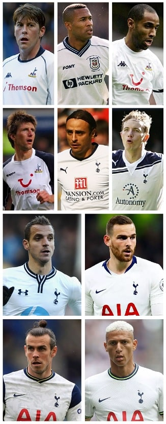 Which ten Players wore Tottenham Hotspur’s Number Nine Shirt in the Premier League Era? 1 image 34