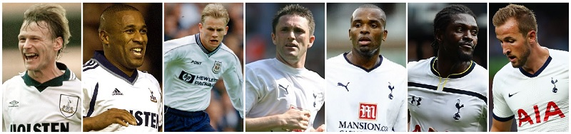 Which eight players wore Tottenham Hotspur’s Number Ten shirt in the Premier League Era? 1 image 38