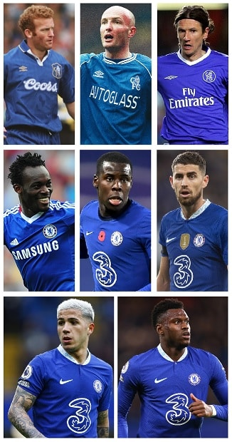 Who were the Players that wore Chelsea’s Number Five Shirt in the Premier League Era? 1 image 6