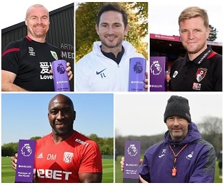 Question of the Day March 2020 14 English PL Managers of the Month
