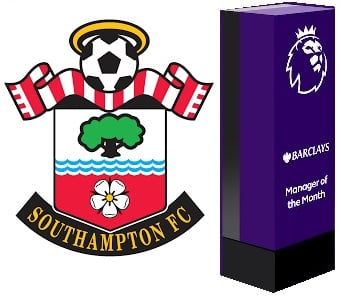 Which seven Premier League Manager of the Month Winners were from Southampton FC? 2 image 3