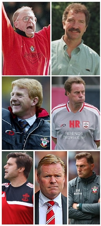 Which seven Premier League Manager of the Month Winners were from Southampton FC? 1 image 4
