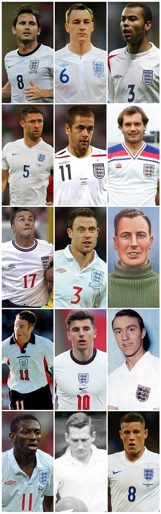 Question of the Day May 2021 14 Chelsea England Caps
