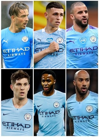 Manchester City England Caps