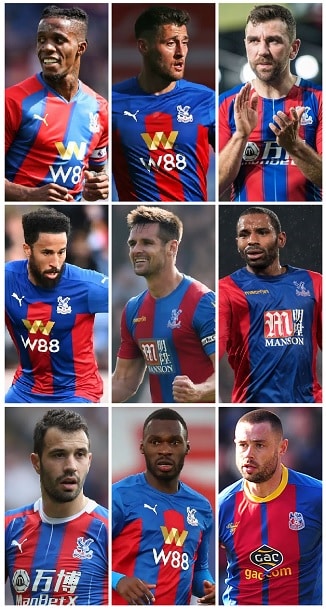 Crystal Palace PL Appearances