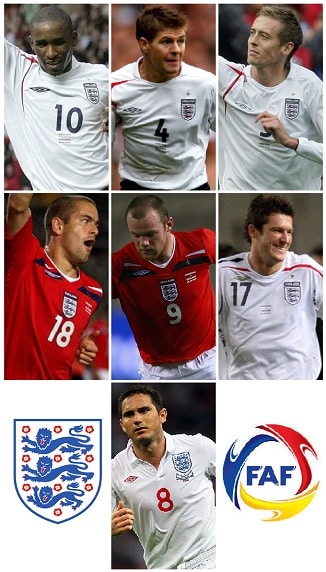 England Goalscorers v Andorra