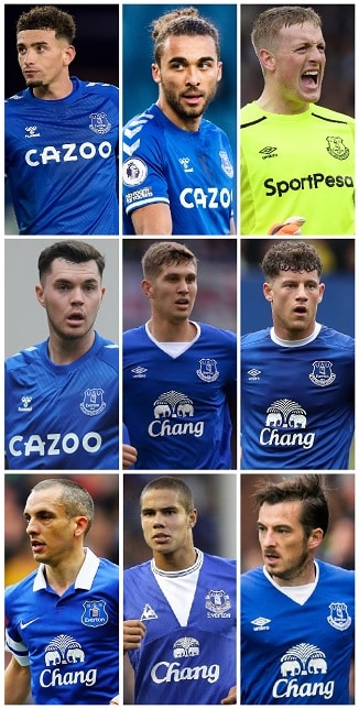 Question of the Day October 2021 20 Everton England Caps