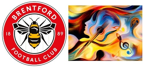 Which two Music Celebrities are most associated with Brentford FC? 11 image 9