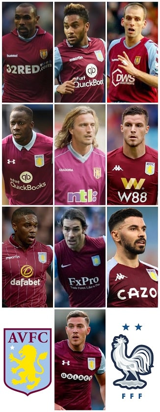 Question of the Day December 2021 31 Aston Villa French Appearances