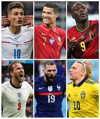 Who were the Top six Goalscorers at Euro 2020? 1 The Top six Goalscorers at Euro 2020