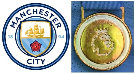 Which five Manchester City Players won their first Premier League Medals in 2020-21? 1 image 6