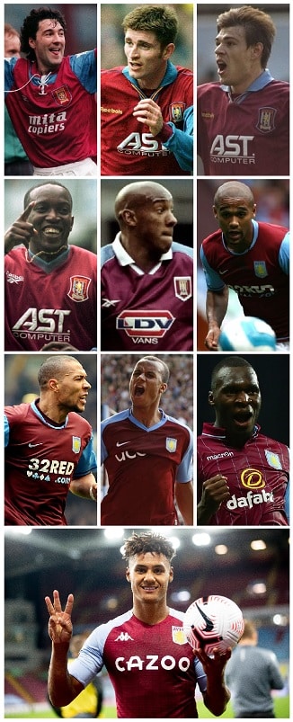 Aston Villa PL Hat-Tricks