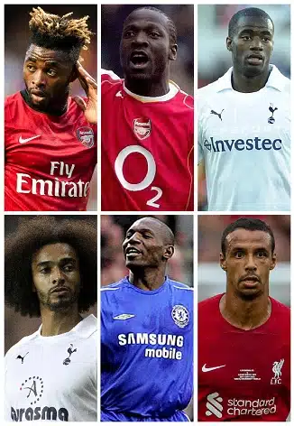 Who are the Cameroonians with over 100 Premier League Appearances? 1 image 6