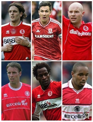 Middlesbrough England Caps