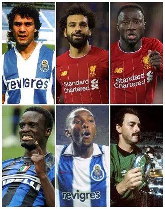 Which players from Algeria, Egypt, Guinea, Kenya, South Africa & Zimbabwe have UEFA Champions League Winners’ Medals? 1 image 3