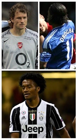 Question of the Day April 2022 20 UEFA Champions League Finals Red Cards