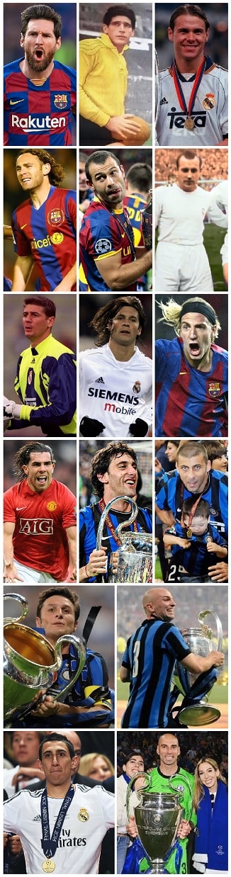Question of the Day May 2022 5 Argentinian Champions League Medal Winners