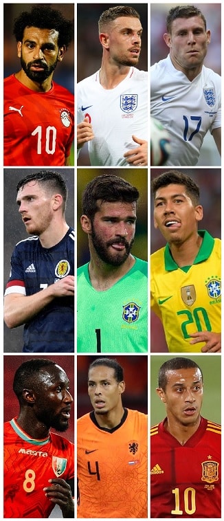 Liverpool International Caps