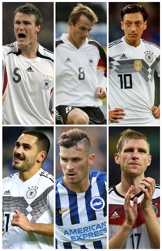German PL Appearances