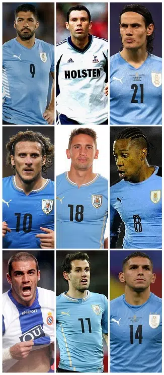 Which Uruguayans scored 3 or more Premier League Goals? 1 Uruguayans with Premier league goals