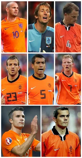 Who are the Dutchmen with over 100 International Caps? 1 image 7