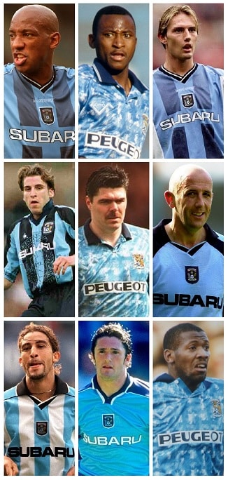 Coventry City PL Goalscorers