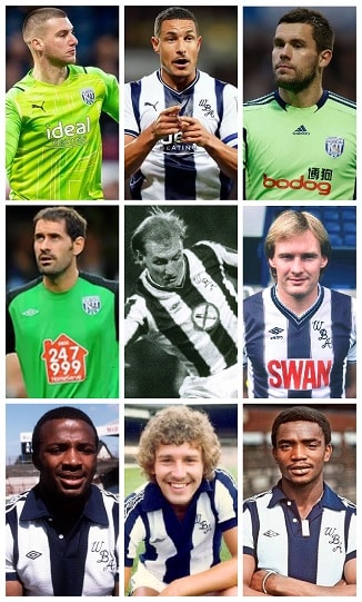 West Bromwich Albion England Caps