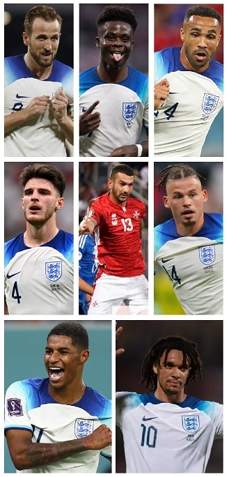 2023 England Goalscorers