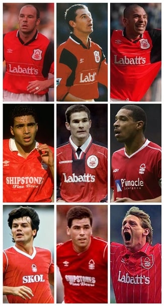 Nottingham Forest England Caps