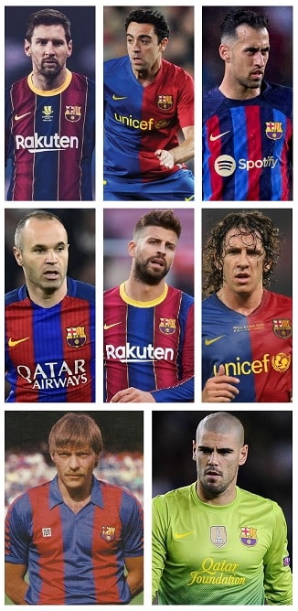 Question of the Day October 2023 8 FC Barcelona Appearances