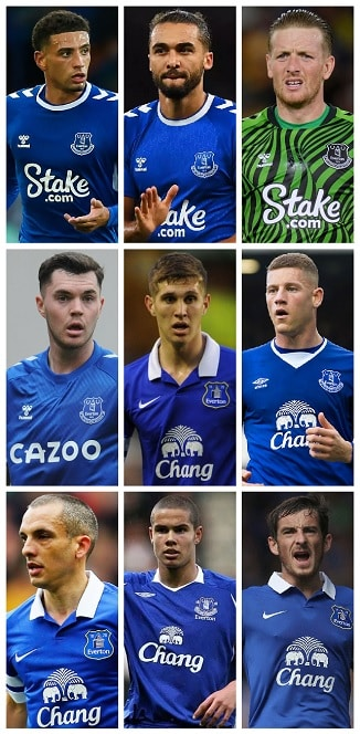 Who were the last nine Everton Players to win England Caps? 10 image