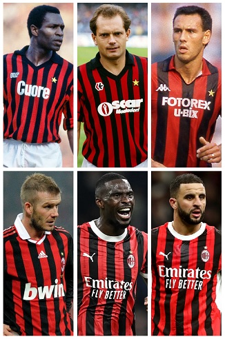 Question of the day March 2025 11 AC Milan England Caps