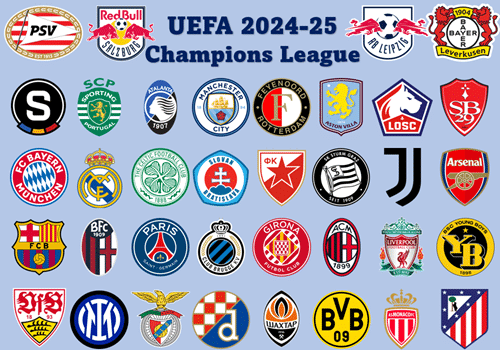 2024-25 UEFA Champions League Results Scores and Fixtures