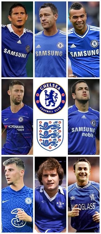 Chelsea FC England Caps