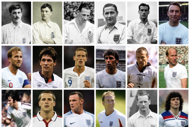 England Top Goalscorers 6 England Top Goalscorers