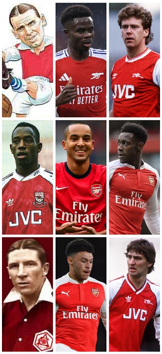 Question of the Day May 2025 14 Arsenal FC England Goalscorers