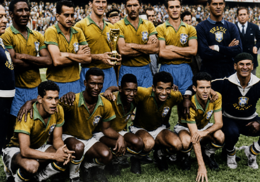 FIFA World Cup Finals 1958 Sweden 11 Brazil team that won the 1958 World Cup