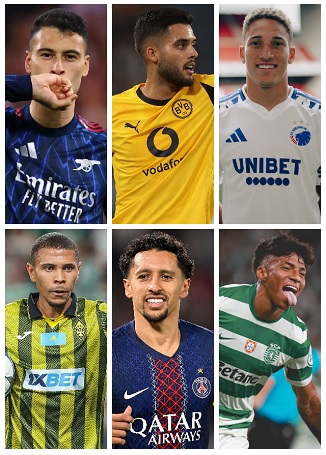 Brazil 2025-26 UEFA Champions League Goalscorers