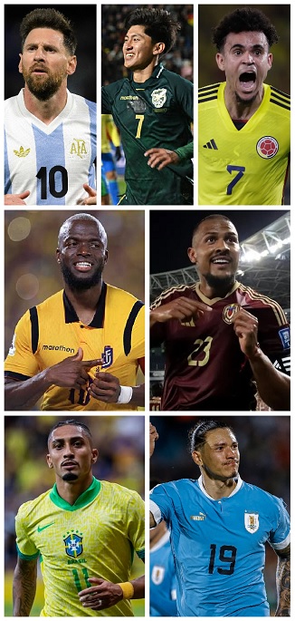 Question of the Day October 2025 22 FIFA World Cup 2026 CONMEBOL Qualification Top Goalscorers