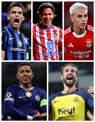 Question of the Day October 2025 9 Argentina 2025-26 UEFA Champions League Goalscorers