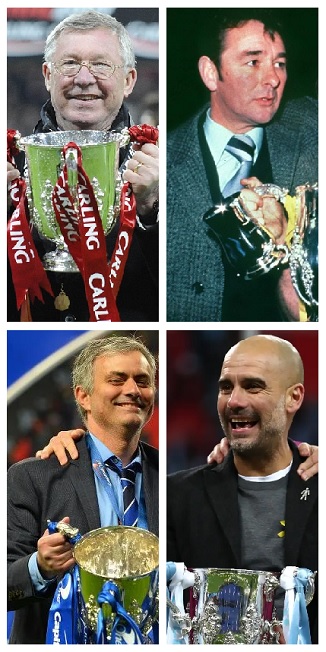 Four Times Football League Cup Winning Managers