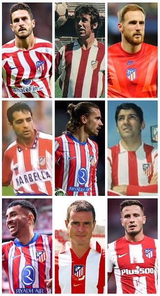 Atlético Madrid Top Appearances
