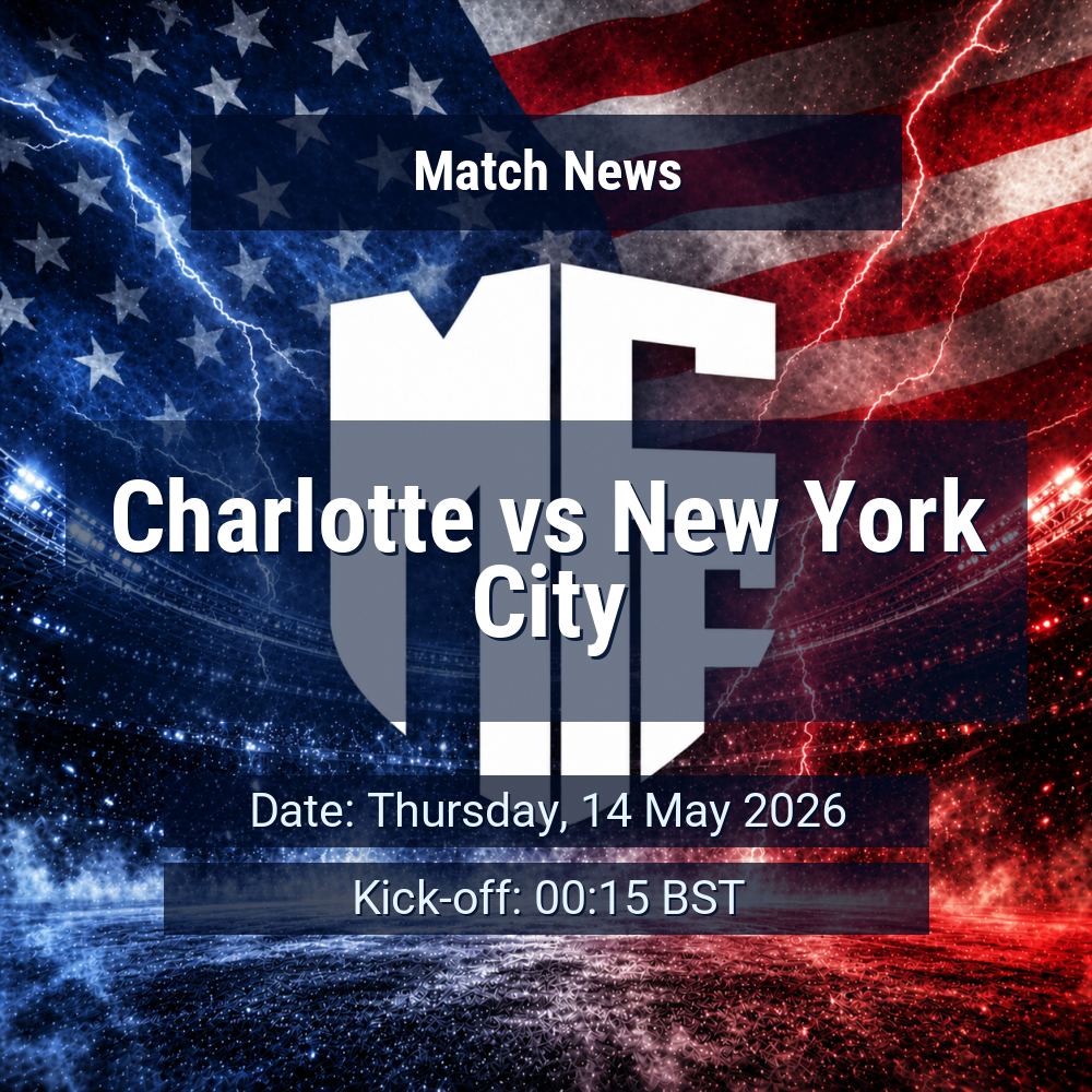 Charlotte look to extend New York City hold as familiar MLS rivalry returns to Bank of America Stadium 1 Charlotte vs New York City