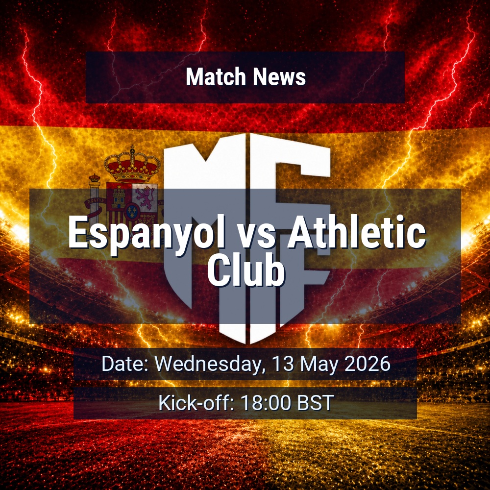 Espanyol seek lift at RCDE Stadium as Athletic Club arrive without Nico Williams 1 Espanyol vs Athletic Club