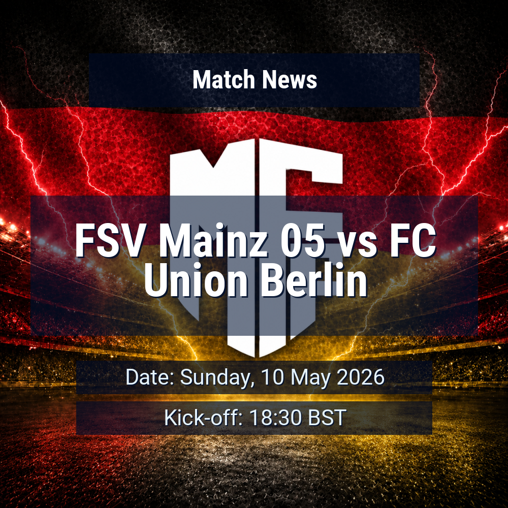 Mainz aim to halt their wobble as Union Berlin arrive in search of a much-needed lift 1 FSV Mainz 05 vs FC Union Berlin